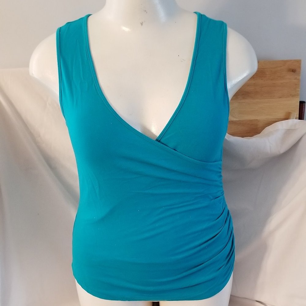 vintage turquoise blue crossbody top